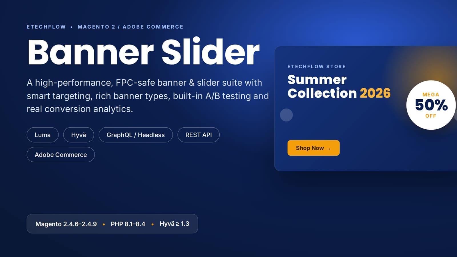 Banner Slider — responsive banner sliders for Magento 2